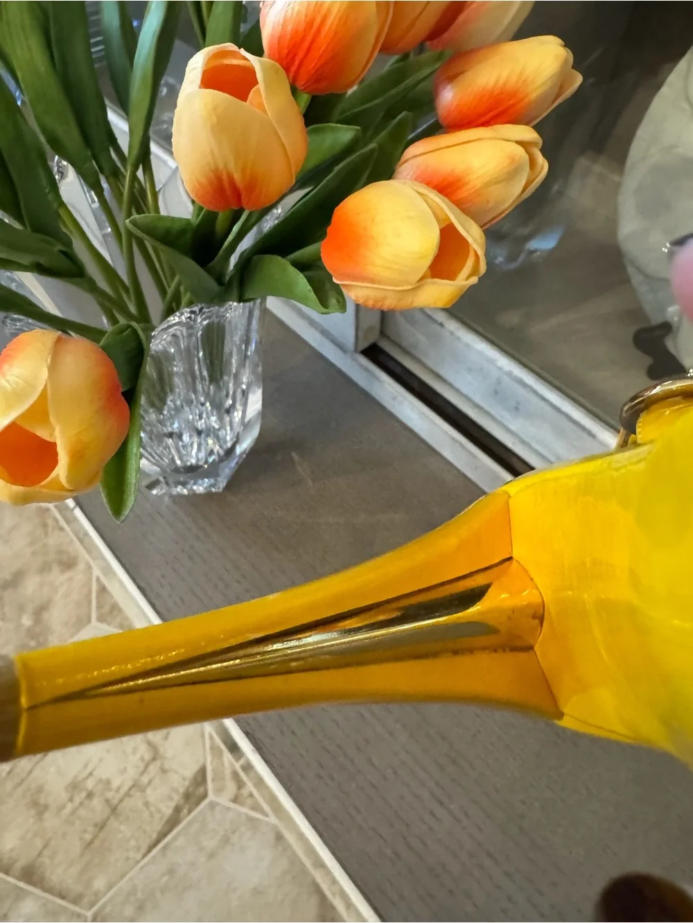 Stuart Weitzman Yellow Slingback Platform Sandals